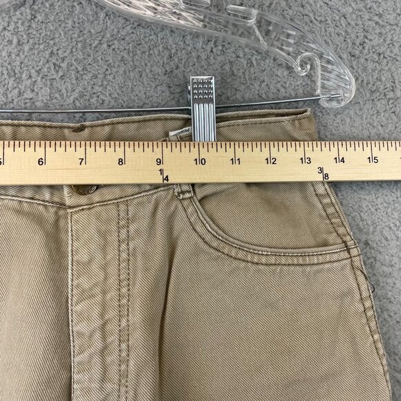 Vintage 70's Pentimento Brittania Denim khaki High Waist Womens Size 11 - Picture 6 of 11